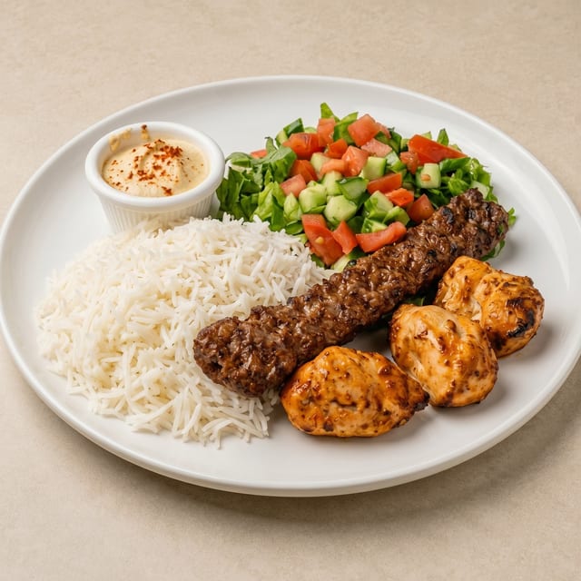 Combo Kabob Plate.