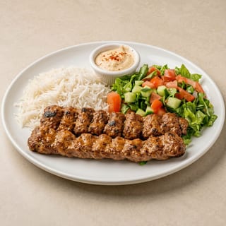 11. Beef Lula Kabob Plate