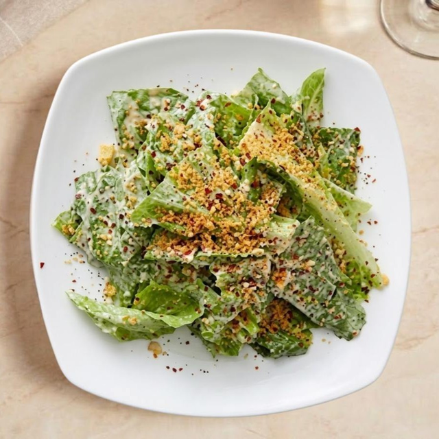 Spicy Caesar Salad (Jalapeño Spicy Caesar Salad).