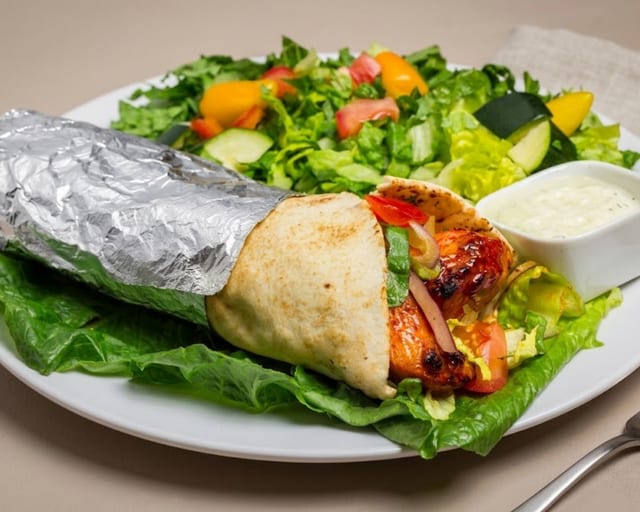 17. Chicken Kabob Wrap.